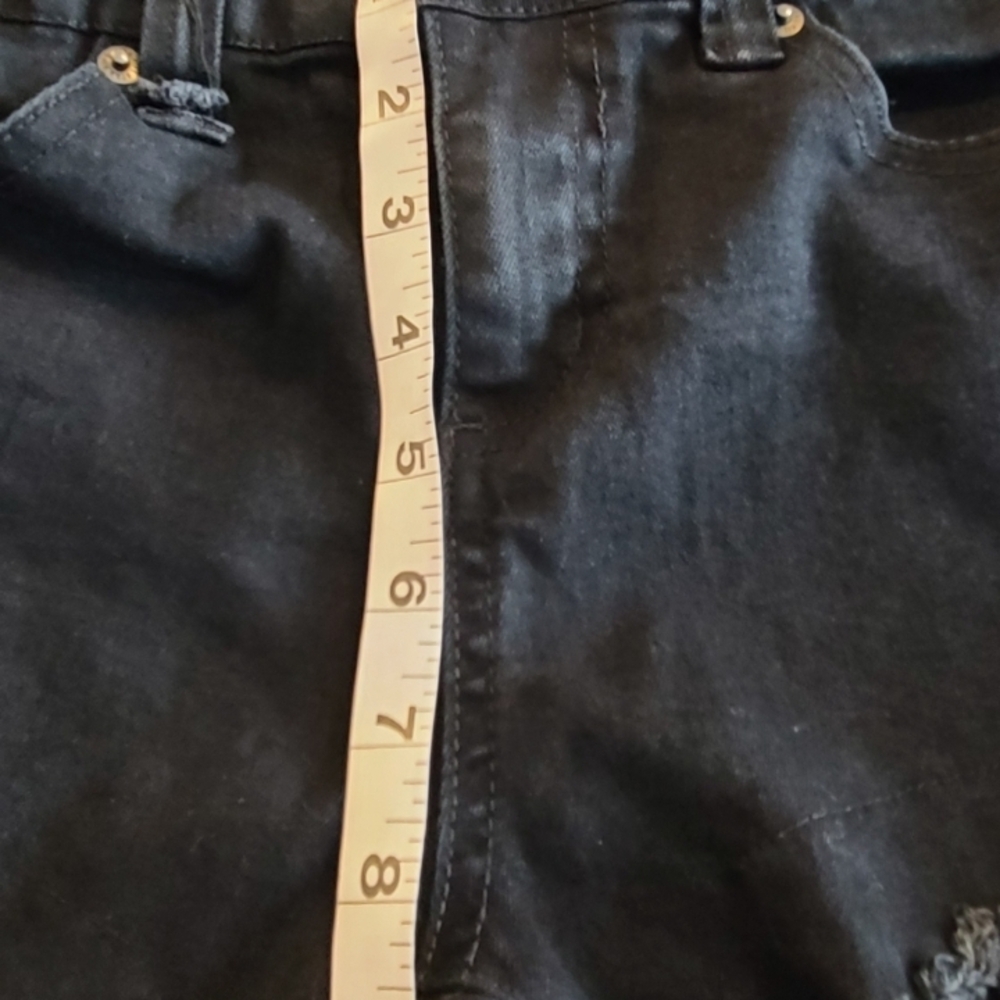 Killstar Black Distressed Mesh Skinny Jeans, Small - Picture 6 of 9